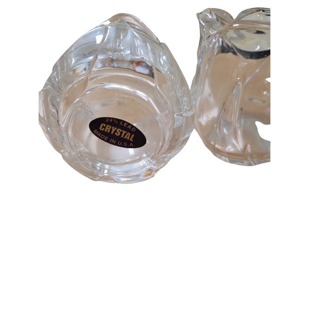 Lead Crystal‎ Tulip Shaped Candle Holders Made in USA, Set of 2 - 20$ for 2 - Picture 2 of 3